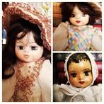 Oude papier mache pop poppen papier-maché brocante, Antiek en Kunst, Ophalen of Verzenden