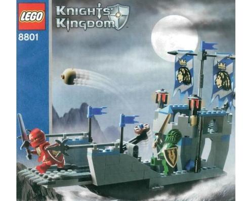 Lego Castle Set 8801 - Knight's Attack Barge, Kinderen en Baby's, Speelgoed | Duplo en Lego, Gebruikt, Lego, Complete set, Ophalen of Verzenden