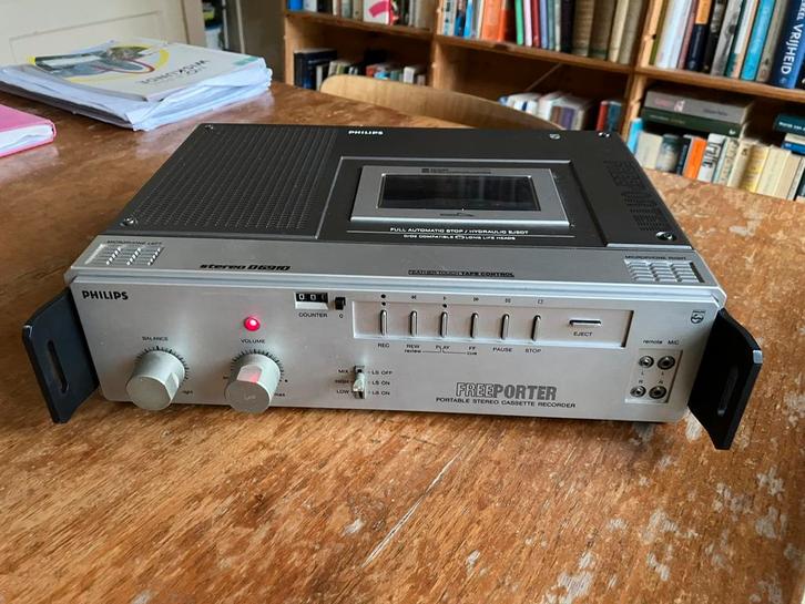 Philips D6910 Freeporter Portable Stereo Cassette Recorder, Audio, Tv en Foto, Cassettedecks, Enkel, Philips, Tiptoetsen, Ophalen of Verzenden