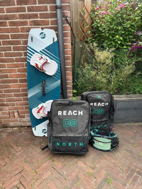 Kitesurf set, Watersport en Boten, Kitesurfen, Zo goed als nieuw, Kitesurf-set, 8 m², Twintip, Ophalen