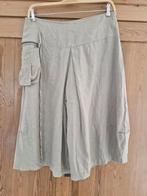 Sarah Pacini linnen broekrok taupe set mt 3 = 40-42 zgan, Kleding | Dames, Overige kleuren, Sarah Pacini, Maat 42/44 (L), Ophalen of Verzenden