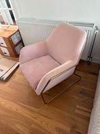 Roze fauteuil stoel, Huis en Inrichting, Fauteuils, Ophalen of Verzenden, Zo goed als nieuw, 50 tot 75 cm