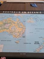Wandkaart Oceanië, Antiek en Kunst, Ophalen, Aardrijkskunde