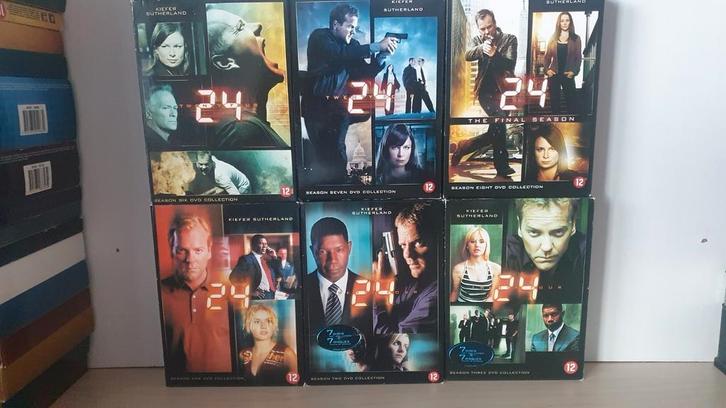 24 ! De bijna complete serie met seizoen 1,2,3 - 6,7 en 8, Cd's en Dvd's, Dvd's | Tv en Series, Zo goed als nieuw, Ophalen of Verzenden