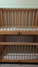 duo ledikant- kinderopvang stapelbed, Ophalen of Verzenden, Gebruikt, Stapelbed