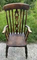 Vintage Windsor Stoel met Armleuningen, Huis en Inrichting, Ophalen, Gebruikt, Eenpersoons, Minder dan 75 cm