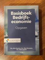 Basisboek Bedrijfseconomie Opgaven, Ophalen of Verzenden, Zo goed als nieuw, Economie en Marketing, Noordhoff Uitgevers