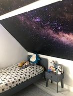 1 persoonsbed met nachtkastje, Ophalen, 85 tot 100 cm, Gebruikt, Lattenbodem