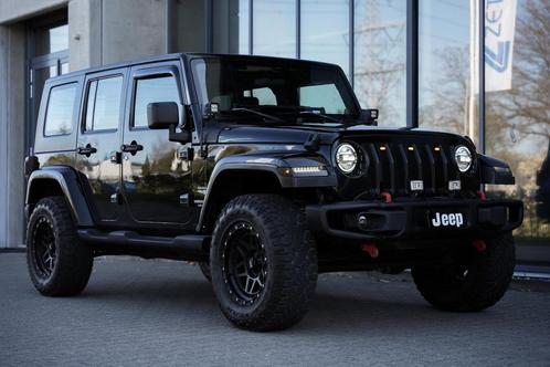 Jeep Wrangler Unlimited 3.8 Sahara 4x4 Black Ed., Auto's, Jeep, Bedrijf, Te koop, Wrangler, 4x4, ABS, Alarm, Cruise Control, Startonderbreker