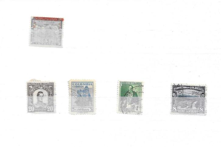 Postzegels Columbia (stockboek 61), Postzegels en Munten, Postzegels | Volle albums en Verzamelingen, Buitenland, Ophalen of Verzenden