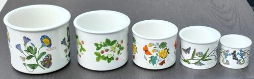 5x Portmeirion cache-pots (231022), Antiek en Kunst, Antiek | Servies los, Ophalen of Verzenden