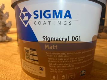 Sigmacryl DGL Matt, muurverf. Kleur: Calamine, 230. 10 liter beschikbaar voor biedingen
