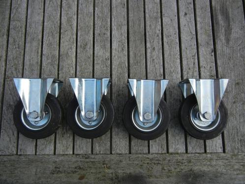 4 Bokwielen nieuw, Doe-het-zelf en Verbouw, Zwenkwielen, Nieuw, Verzenden