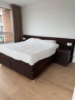 Hoogkwaliteit Sand boxspring te koop, Ophalen, Gebruikt, Bruin, Tweepersoons
