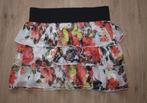 Amisu Witte Rok met Bloemprint (38), Maat 38/40 (M), Wit, Ophalen of Verzenden, Zo goed als nieuw