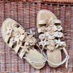 Beige, bruine sandaal, merk: Vero Cuoio Bucatini, Beige, Ophalen of Verzenden