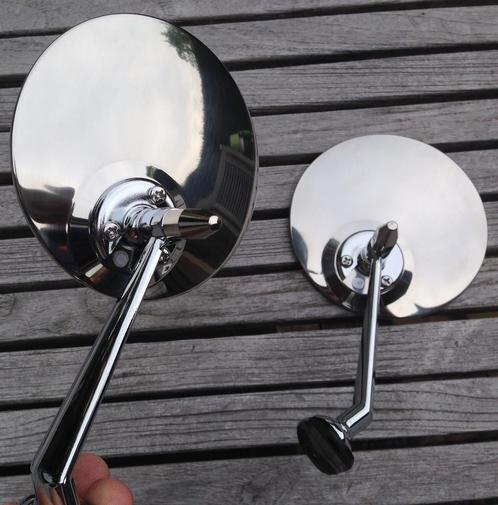 Chrome oldtimer spiegels type Lucas 2, chroom spiegel., Auto diversen, Auto-accessoires, Nieuw, Ophalen of Verzenden