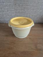 Tupperware trommel met sterdeksel/zonnedeksel Crème-Geel, Huis en Inrichting, Keuken | Tupperware, Ophalen of Verzenden, Crème