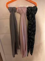 Sjaaltjes set: grijs, roze glitter & panterprint, Kleding | Dames, Mutsen, Sjaals en Handschoenen, Maat 38/40 (M), H&M, Ophalen of Verzenden