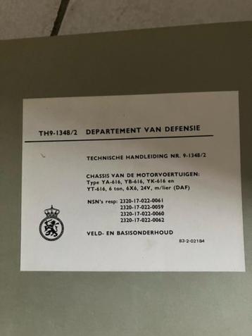 TH 9-1348/2 takelauto YA 616  ex NL leger beschikbaar voor biedingen