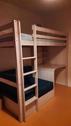 Hoogslaper met bureau en bankje, Ophalen, Gebruikt, Eenpersoons, 160 tot 180 cm