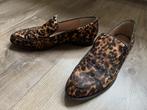 ZGAN: Zara leren loafers (echt haar) in panterprint mt 38, Bruin, Verzenden, Zo goed als nieuw, Zara