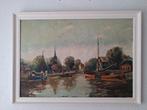 Schilderij Warten/Wartena vanuit het oosten geschilderd 1943, Ophalen