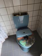 Blauw sanitair in goede staat. Afhalen in Veenendaal., Doe-het-zelf en Verbouw, Sanitair, Ophalen of Verzenden, Toilet