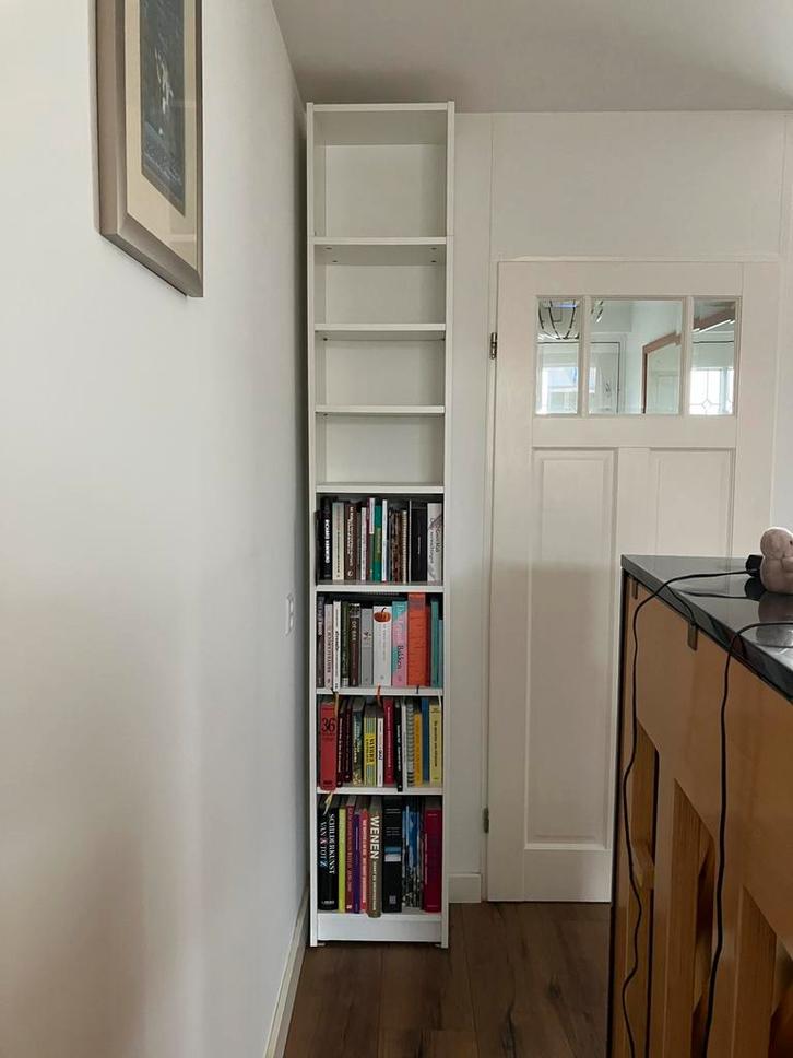 Billy boekenkast met verhogingsdeel, Huis en Inrichting, Kasten | Boekenkasten, Zo goed als nieuw, 50 tot 100 cm, 200 cm of meer