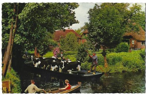 Giethoorn, Veevervoer, Verzamelen, Ansichtkaarten | Nederland, Gelopen, Overijssel, 1960 tot 1980, Verzenden