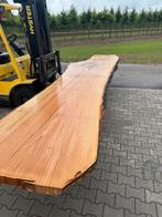 Xxl eiken boomstamtafelbladen 5mx100cmx8cm, Huis en Inrichting, Tafels | Eettafels, 100 tot 150 cm, Eikenhout, 200 cm of meer