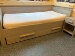 Bed met nachtkastje, Huis en Inrichting, Ophalen, Gebruikt, 90 cm, Eenpersoons