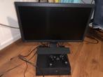 PS4 + monitor + controller, Ophalen, Met 1 controller, Original, 500 GB