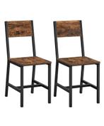 Set van 2, stalen frame, industrieel, voor eetkamer NIEUW, Huis en Inrichting, Bruin, Nieuw, A, Ophalen of Verzenden