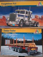 Italeri Freightliner & Timber Trailer 1:24, Hobby en Vrije tijd, Modelbouw | Auto's en Voertuigen, Ophalen, Italeri, Groter dan 1:32