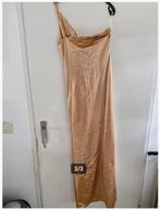 Galajurk lichtbruin, met split Maat M hh, Kleding | Dames, Maat 38/40 (M), Galajurk, Bruin, Onbekend
