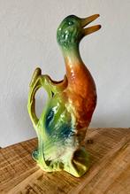 Artdeco franse barbotine schenkkan eend St. Clement, Ophalen of Verzenden, Zo goed als nieuw, Mens