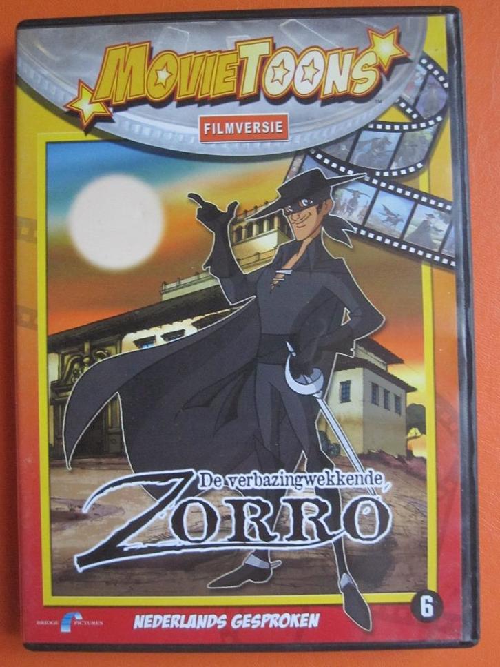 De verbazingwekkende Zorro (2002), Cd's en Dvd's, Dvd's | Tekenfilms en Animatie, Zo goed als nieuw, Amerikaans, Tekenfilm, Alle leeftijden
