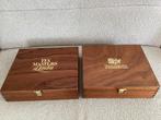 2 x grote luxe houten 12-vaks theezakjesdoos izgs, Ophalen of Verzenden, Opbergdoos