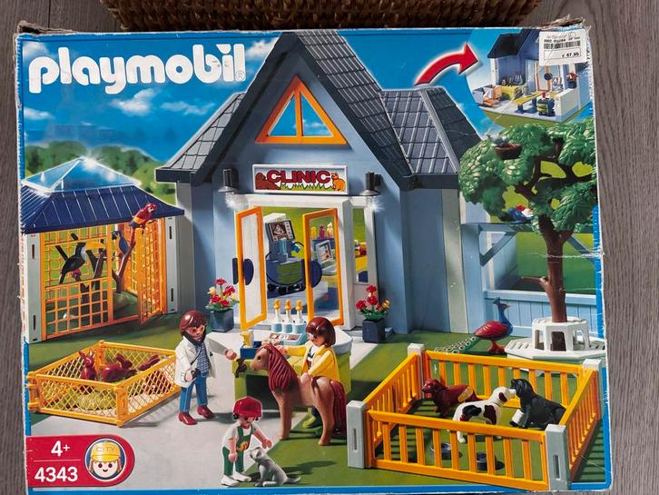 Playmobil Dierenkliniek - Bijna Complete Set, Kinderen en Baby's, Speelgoed | Playmobil, Gebruikt, Complete set, Ophalen of Verzenden