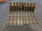 Partij B24=Lego RC trein rails, 16x Bocht + 4x Recht, Lego, Lego, Gebruikt, Lego