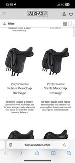 GEZOCHT: Fairfax dressuur zadel Petrus / Stella, Dieren en Toebehoren, Ophalen, Zo goed als nieuw