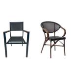 Textileen Terrasstoelen, Batyline horeca stoelen  134, Ophalen of Verzenden, Nieuw, Zwart, Vijf, Zes of meer stoelen