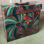 Koffer voor platen vinyl lp’s platenkoffer bohemian, Ophalen of Verzenden, Gebruikt, Hard kunststof, Minder dan 50 cm