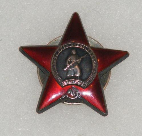 WWII Russische C.C.C.P. Order Van De Rode Ster, Verzamelen, Militaria | Tweede Wereldoorlog, Landmacht, Lintje, Medaille of Wings