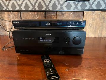 Philips receiver AVR9900 Sony bluerayspeler BDP-S350 en beschikbaar voor biedingen
