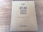 Atlas Nederland, de West en Indonesië - G. Prop - 1959, Boeken, Atlassen en Landkaarten, Nederland, Ophalen of Verzenden, Zo goed als nieuw