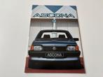 Folder Opel Ascona 1984, Ophalen of Verzenden, Zo goed als nieuw, Opel