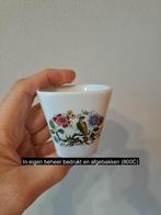 Bloempotje met Paradijsvogel, porselein 6x6x6cm, Tuin en Terras, Bloempotten, Overige materialen, Vierkant, Nieuw, Tuin