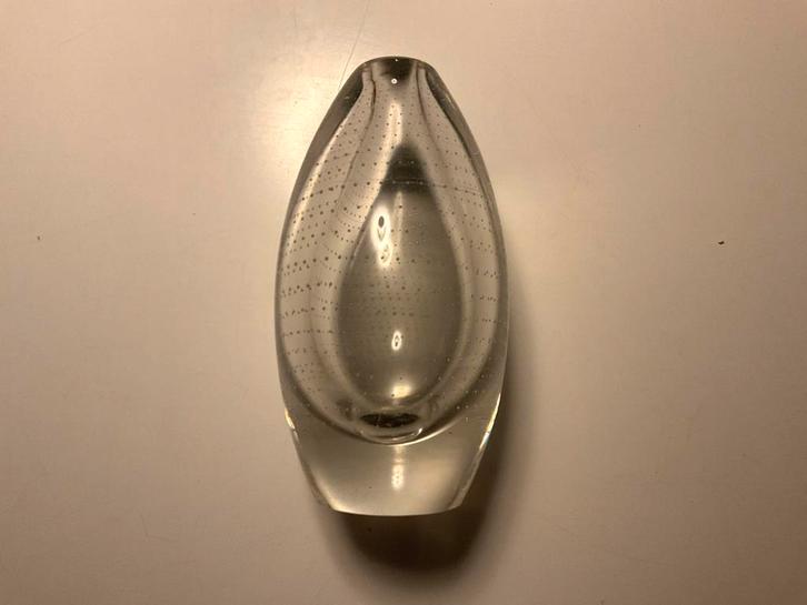 Floris Meydam: spijkerglas 'torpedo'-vaasje Leerdam ca. 1951, Antiek en Kunst, Antiek | Glas en Kristal, Ophalen of Verzenden